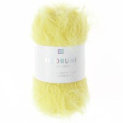 Filato di pelliccia sintetica Ricorumi Furry Rico Design Amigurumi - Giallo 002 x25g