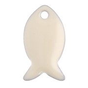 Poisson - Zecchini in metallo e resina epossidica 14x8 mm - Crema x6 Zecchini in metallo e resina epossidica 14x8 mm - Crema x6