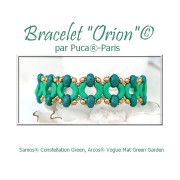 Perle di vetro Samos® by Puca® 5x7 mm - Vogue Hibiscus Mat x10g