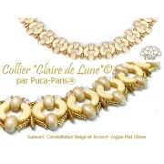 Perle di vetro Samos® by Puca® 5x7 mm - Vogue Hibiscus Mat x10g