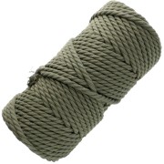 Kaki - Rocchetto di corda di cotone macramè da 5 mm - Khaki x50m Rocchetto di corda di cotone macramè da 5 mm - Khaki x50m