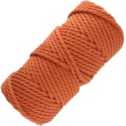 terracotta - Rocchetto di corda di cotone macramè da 5 mm - Terracotta x50m Rocchetto di corda di cotone macramè da 5 mm - Terracotta x50m