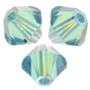 Biconi PureCrystal 5328 da 4 mm - Light Turquoise Shimmer 2X x50