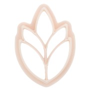 Tagliabiscotti a orecchio grande in polimero biodegradabile 36x25 mm - Beige x1