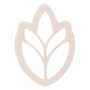 Tagliabiscotti a orecchio grande in polimero biodegradabile 36x25 mm - Beige x1