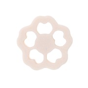 Tagliabiscotti a fiore di ciliegio 17x18 mm in polimero biodegradabile - Beige x1