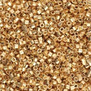 Miyuki Delica 11/0 Taglio Esagonale DBC0031 - Placcato oro 24kt confezione da 50g