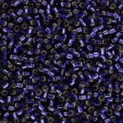 Miyuki Delica 11/0 DB0609 - Viola scuro tinto argento foderato confezione da 100g