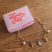 I miei gioielli fai da te - Kit di gioielli Collana ciondoli Chiavi Acciaio inossidabile Dorato