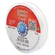 Cordone elastico Magic da 0,7 mm - Trasparente x5m