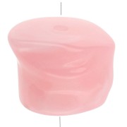 Perle irregolari in acrilico traslucido 16x20 mm - Rosa chiaro x4