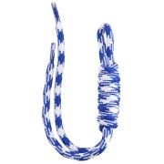 Attacco paracord per portachiavi e borsa grigri - 22 cm - Blu - Bianco x1