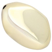 Ovale - CCB Acrilico metallizzato 27x20 mm Perla ovale irregolare sfaccettata - Dorato x1 CCB Acrilico metallizzato 27x20 mm Perla ovale irregolare sfaccettata - Dorato x1