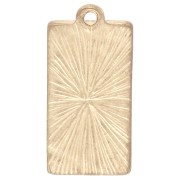 Pendente con i tarocchi 22x10 mm - La luna e il sole - Dorato vintage x1