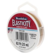 Elasticità 1 mm - Dorato satinato x25m