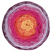 Rocchetto di corda per macramè in cotone Air Cake da 1 mm - Tie and Die Violet x220m