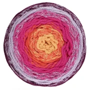 Rocchetto di corda per macramè in cotone Air Cake da 1 mm - Tie and Die Violet x220m