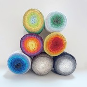 Rocchetto di corda per macramè in cotone Air Cake da 1 mm - Tie and Die Green x220m