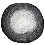 Rocchetto di corda per macramè da 1 mm in cotone Air Cake - Tie and Die Black x220m