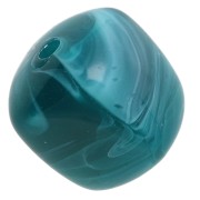 Anatra verde - Perle cubiche irregolari 16x17 mm - Acrilico opaco - Verde anatra marmorizzato x10 Perle cubiche irregolari 16x17 mm - Acrilico opaco - Verde anatra marmorizzato x10