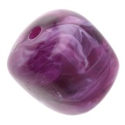 Viola - Perle cubiche irregolari 16x17 mm - Acrilico traslucido - Viola marmorizzato x10 Perle cubiche irregolari 16x17 mm - Acrilico traslucido - Viola marmorizzato x10
