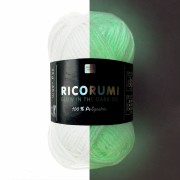 Ricorumi Glow in the Dark Cotton Rico Design Amigurumi - Bianco fosforescente x25g