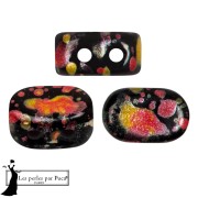 Jet - Perle di vetro Lipsi® di Puca® 4x6 mm - Smalto arancione x10g Perle di vetro Lipsi® di Puca® 4x6 mm - Smalto arancione x10g