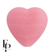 Rosa - Perla di vetro a cuore 16x15 mm - Rosa opaco Mat x1 Perla di vetro a cuore 16x15 mm - Rosa opaco Mat x1