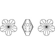 PureCrystal Flower 5744 8 mm - Cristallo rosso magma x1