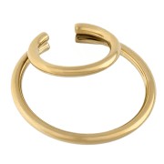 Demi-anneau - Bracciale per orecchio - Bague d'oreille double anneaux 25 mm - Acciaio inossidabile 304 Gold x1 Bracciale per orecchio - Bague d'oreille double anneaux 25 mm - Acciaio inossidabile 304 Gold x1