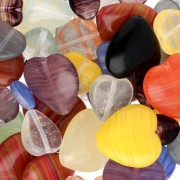 Multicolor - Assortimento di perline di Boemia - Coeurs Multicolore x50g Assortimento di perline di Boemia - Coeurs Multicolore x50g