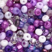 Preciosa Perle di semi 6/0 4 mm - Mix Lilla - Viola x20g