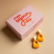 I miei gioielli fai da te - Kit di orecchini a trapezio - Versione arancione