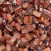 Half tila - Perline Miyuki Half Tila 5x2,3x1,9 mm HTL-55027 - Crystal Sunset Mat x10g Perline Miyuki Half Tila 5x2,3x1,9 mm HTL-55027 - Crystal Sunset Mat x10g