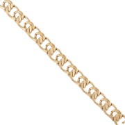Catena a maglia fantasia da 5,5 mm - Acciaio inossidabile 304 Gold x50cm