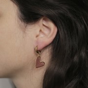 Rosette rotonde da 13 mm - Filo da 2,5 mm - Acciaio inossidabile 316L placcato oro x2