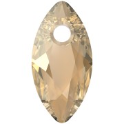 PureCrystal Ciondolo taglio marquise 6437 9x4,5 mm - Cristallo Golden Shadow x1