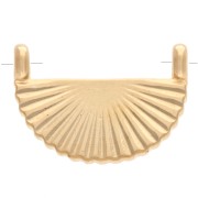 Distanziatore a ventaglio 12x16 mm 2 anelli - Dorato con oro fino x1