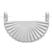 Inserto a ventaglio 12x16 mm 2 anelli - Argentatura fine invecchiata x1