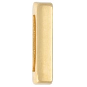 Spingitore lettera alfabetica 15x3,5 mm - I - per pizzo 10 mm - Dorato con oro fino x1