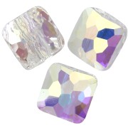 Perla quadrata 8 mm - Fantasy Square Swarovski 5035 - Crystal AB x1