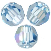 Swarovski 5000 4 mm perline rotonde - Aquamarine Shimmer x20