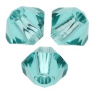Swarovski crystal spinning tops 5328 3 mm - ReCreated Caribbean Green x50