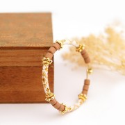Bracciale con chiusura a sfera avvitata da 66 mm - acciaio inossidabile 304 Gold x1