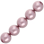 Perle Swarovski 5810 8 mm - Crystal Vintage Rose Pearl x5