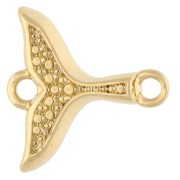 Distanziatore a coda di sirena 17x16 mm - Dorato con oro fino x1
