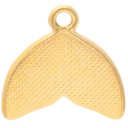 Ciondolo a coda di sirena da 16 mm con resina epossidica - Salmone x1