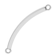Distanziatore a filo quadrato 40x2,4 mm 2 anelli - Argento 925 x1