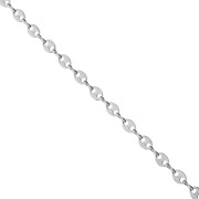 Catena a maglia "Grain de café" 6,6 mm - Acciaio inossidabile 304 x50cm