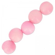 Perle di Tagua 5 mm Rosa x 8